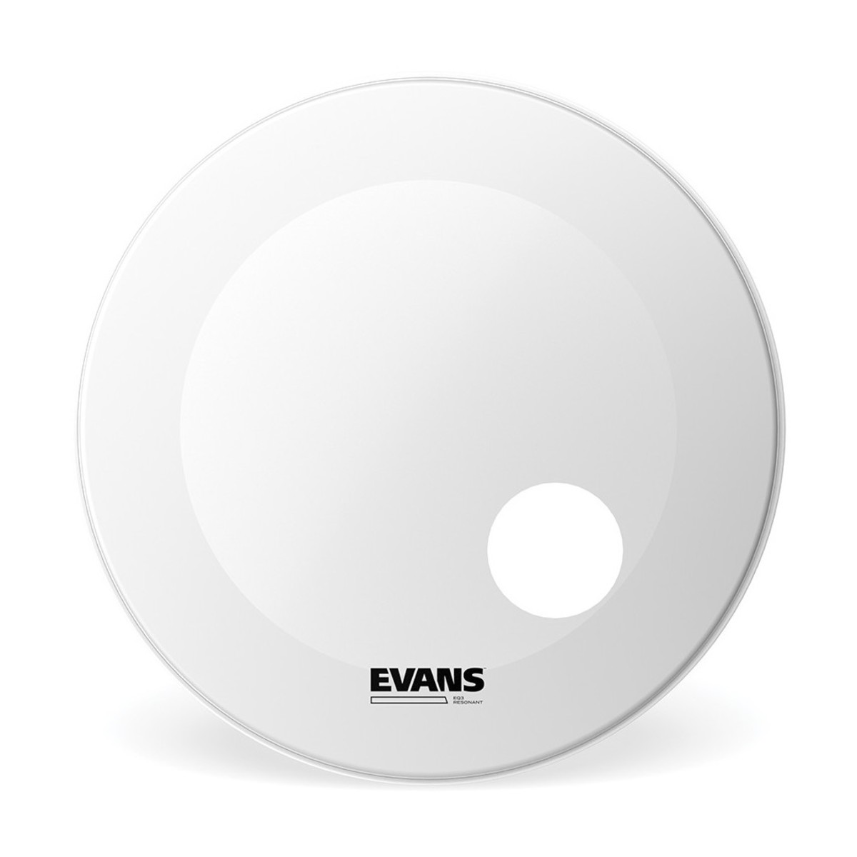 Evans EQ3 Resonant Coated White Bass Drum Head 20 Inch
