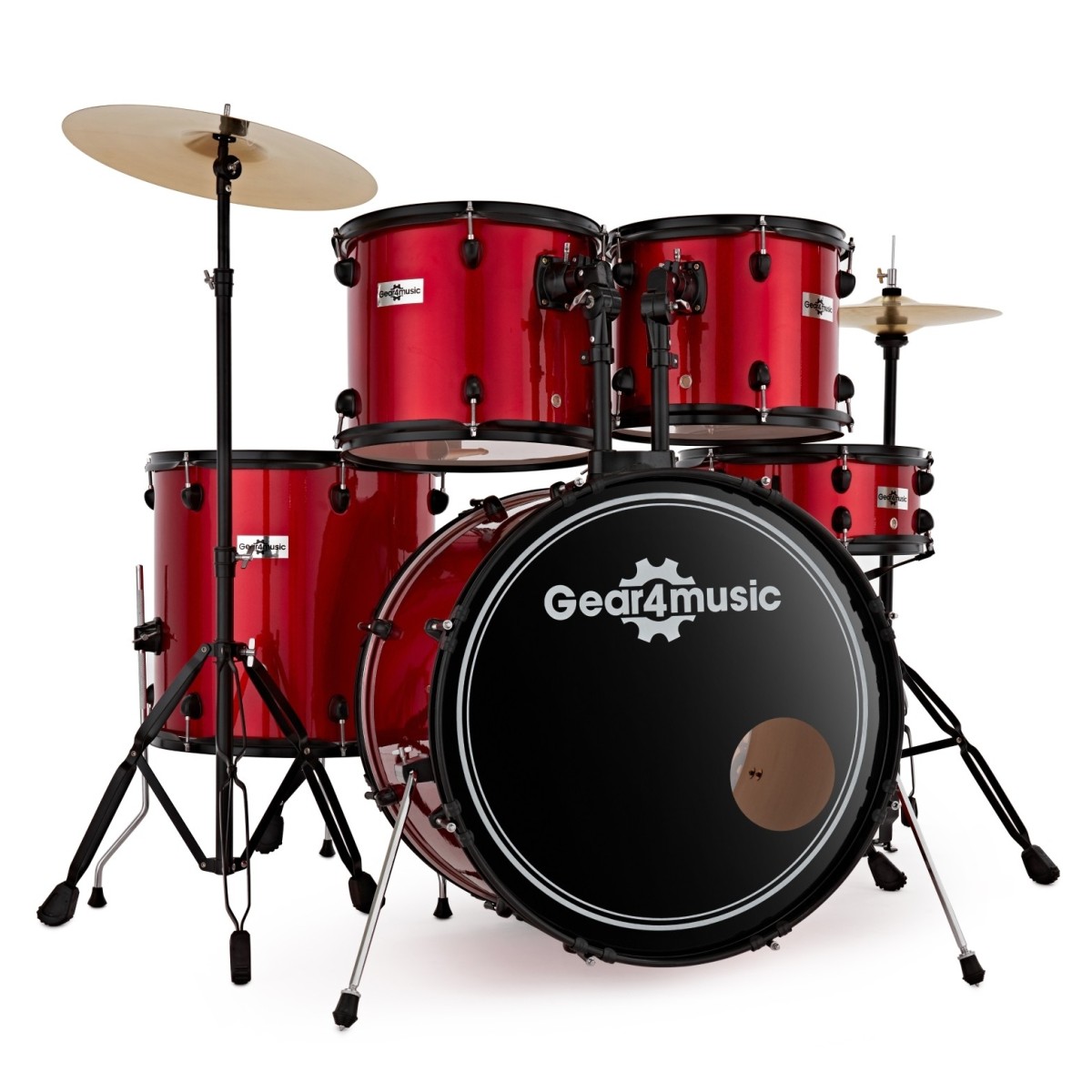 BDK-1 Full Size Starter Drum Kit Red