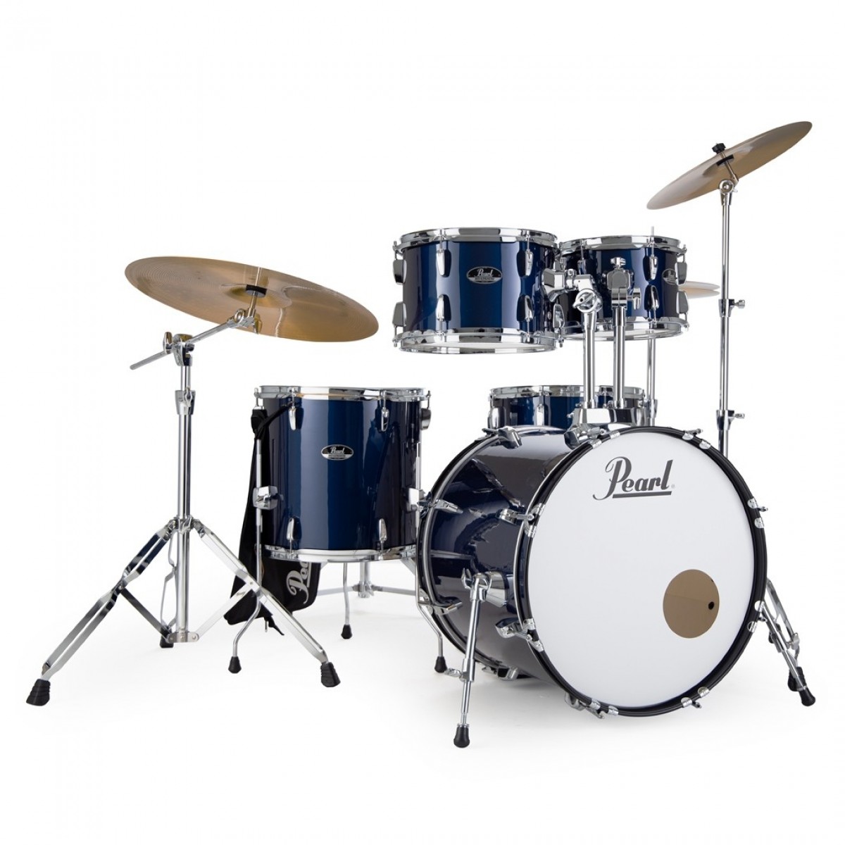 Pearl Roadshow 5pc Fusion Drum Kit w/3 Sabian Cymbals Royal Blue