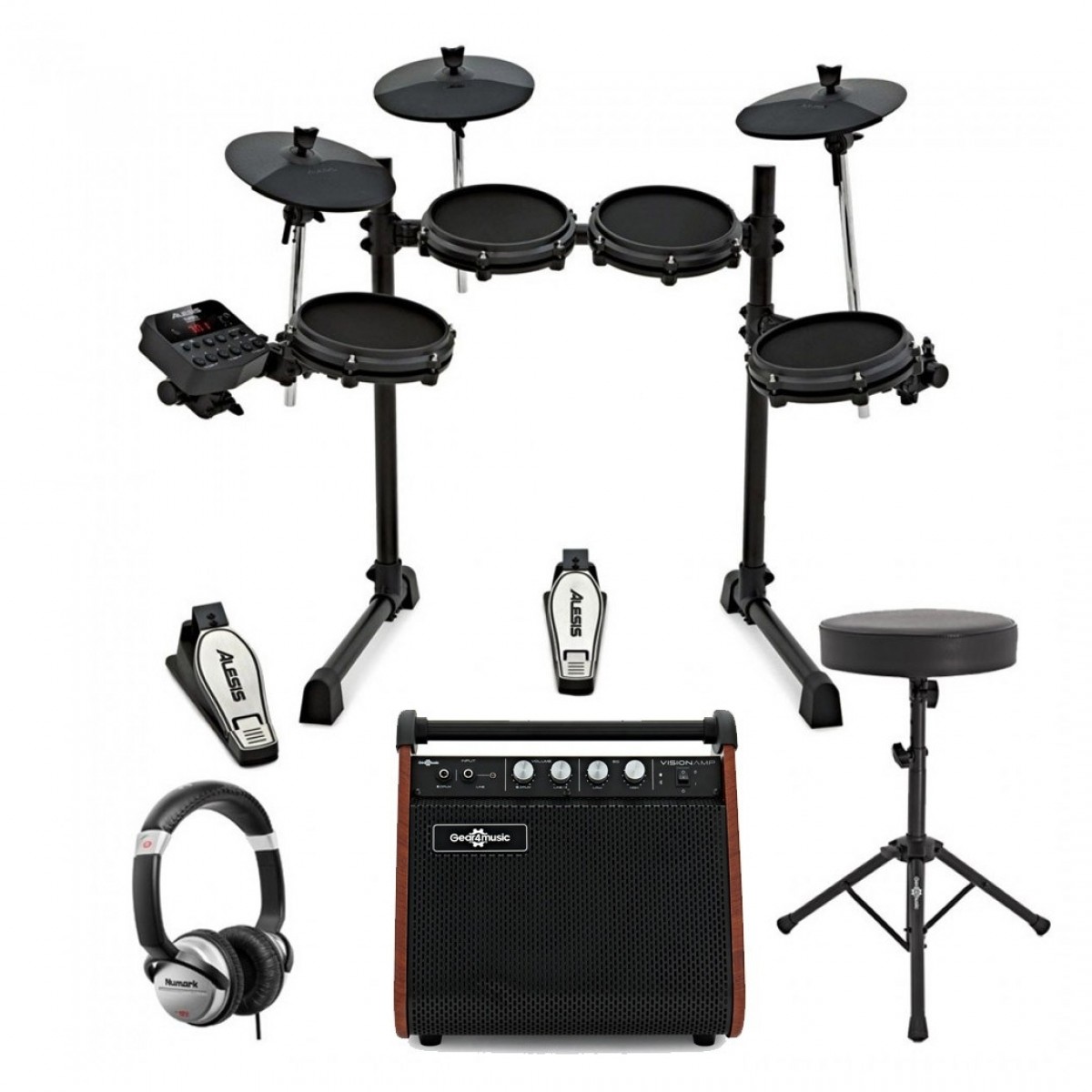 Alesis Turbo Mesh Electronic Drum Kit Bundle