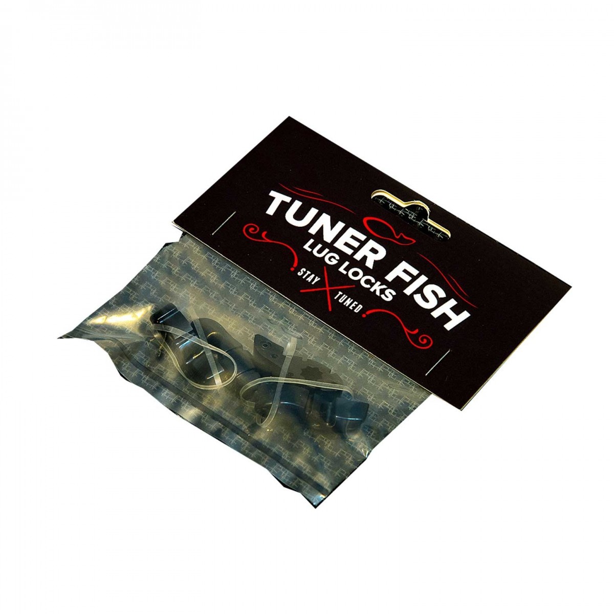 Tuner Fish Lug Locks Black 4 Pack