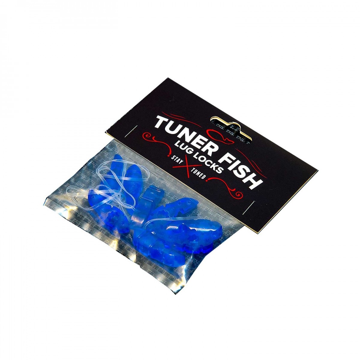 Tuner Fish Lug Locks Blue 8 Pack