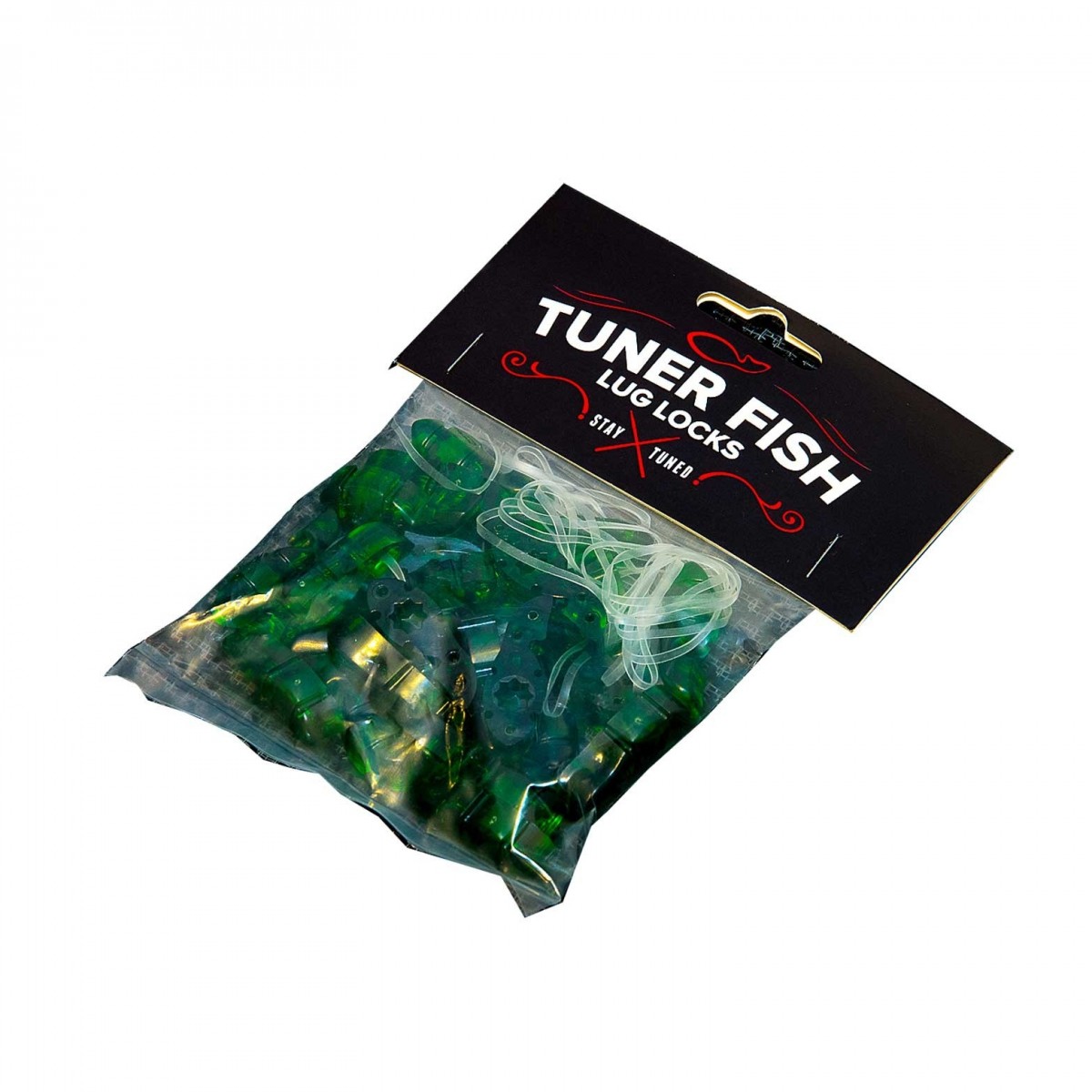 Tuner Fish Lug Locks Green 24 Pack