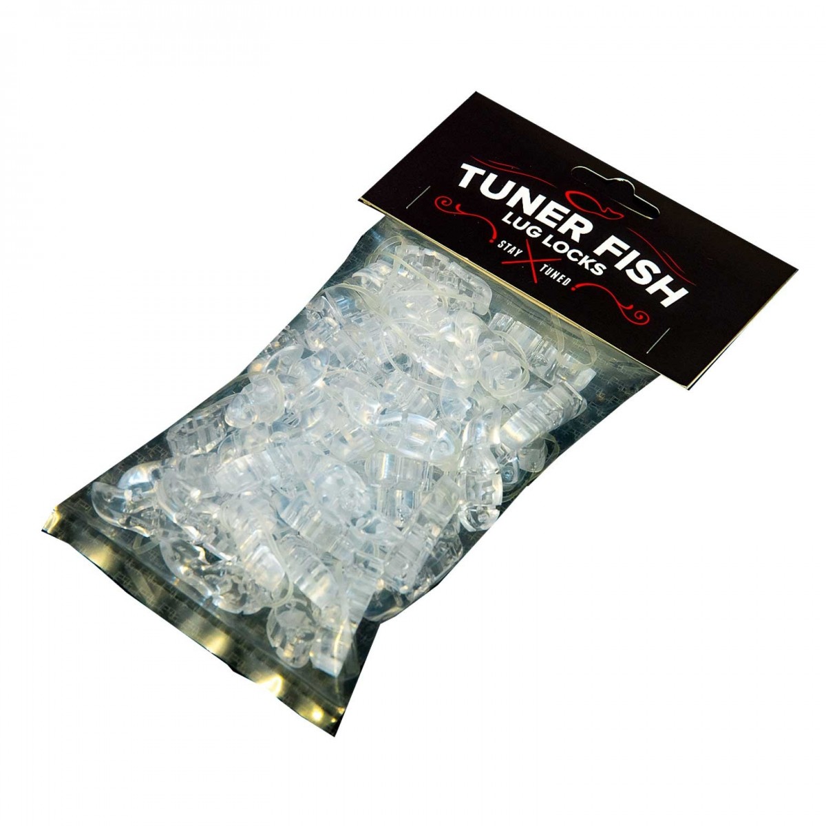 Tuner Fish Lug Locks Clear 50 Pack