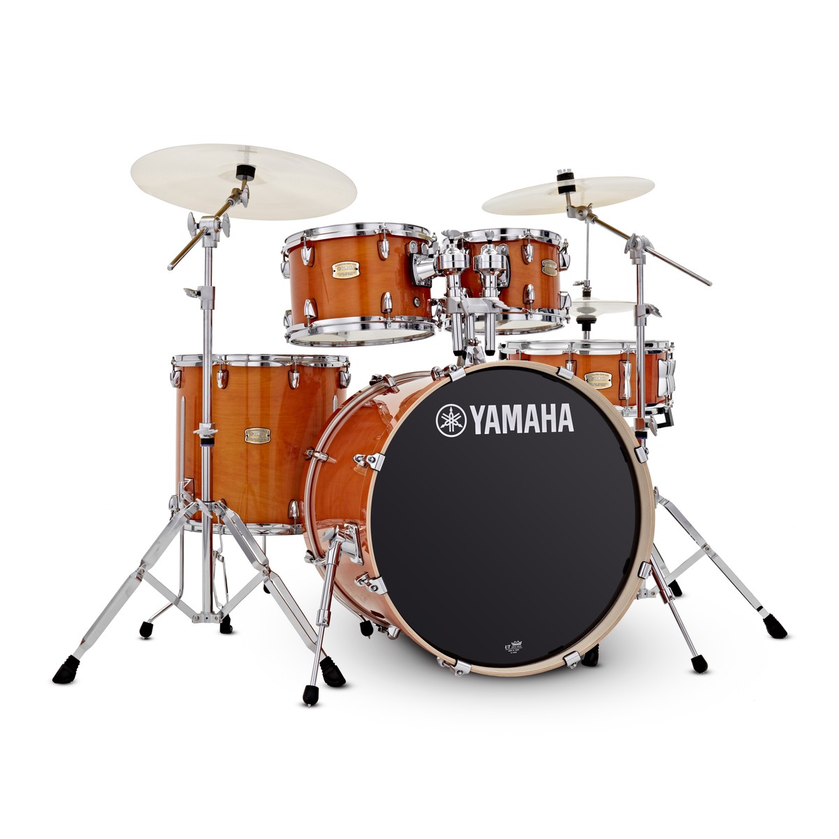 Yamaha Stage Custom 22" 5 Piece Shell Pack w/ Hardware Honey Amber