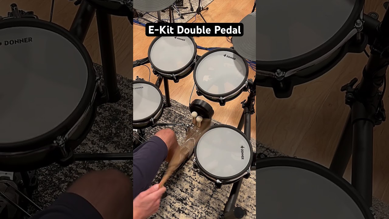 Donner E-kit Double Pedal @Donnermusic_Official #electronicdrums #doublepedal #strajkstudios