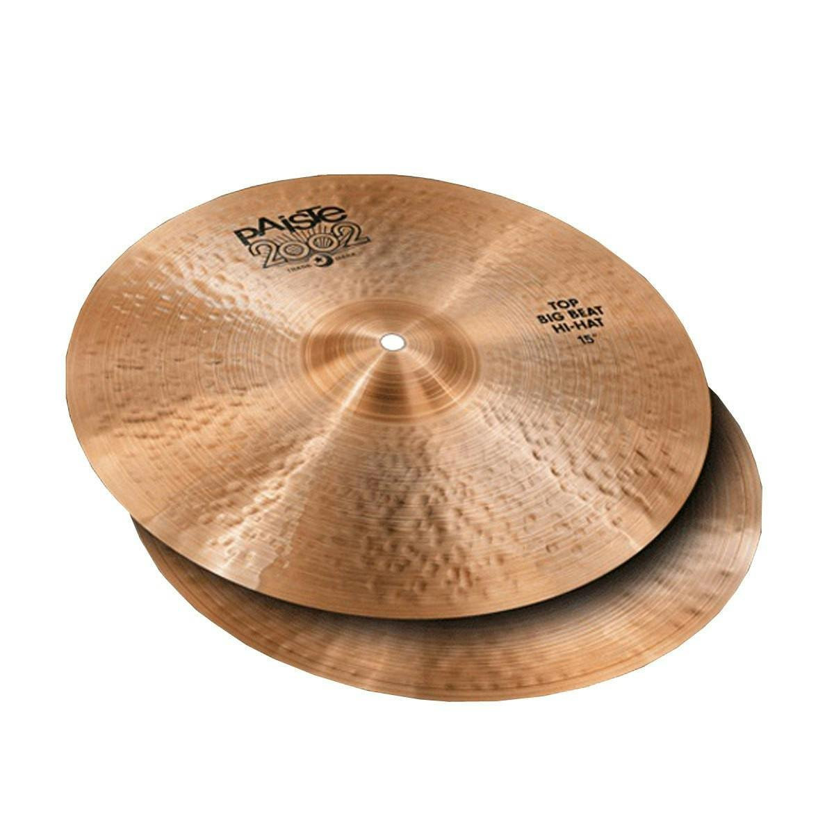 Paiste 15" 2002 Black Label Big Beat Hi-Hats Cymbal - Image 4