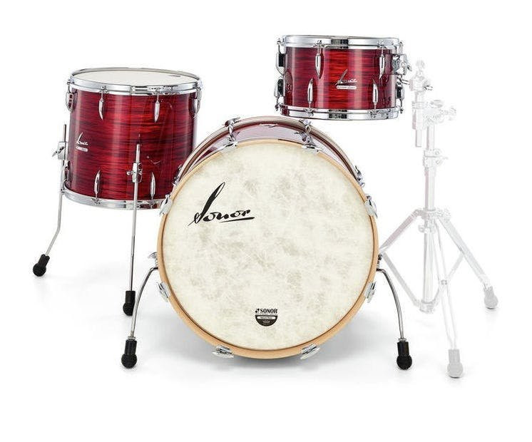 Sonor Vintage Series 22" Acoustic Drum Kit in Vintage Red Oyster - Image 5