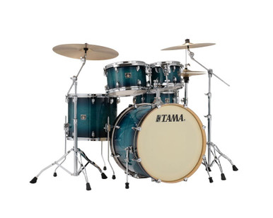 Tama Superstar Classic Maple 22" 5-piece Acoustic Shell Pack in Blue Lacquer Burst
