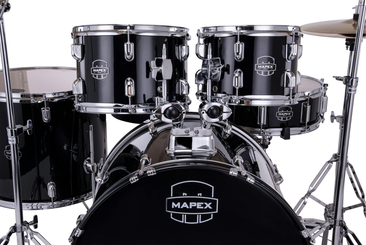 Mapex Comet 20" Acoustic Drum Kit in Dark Black - Image 5