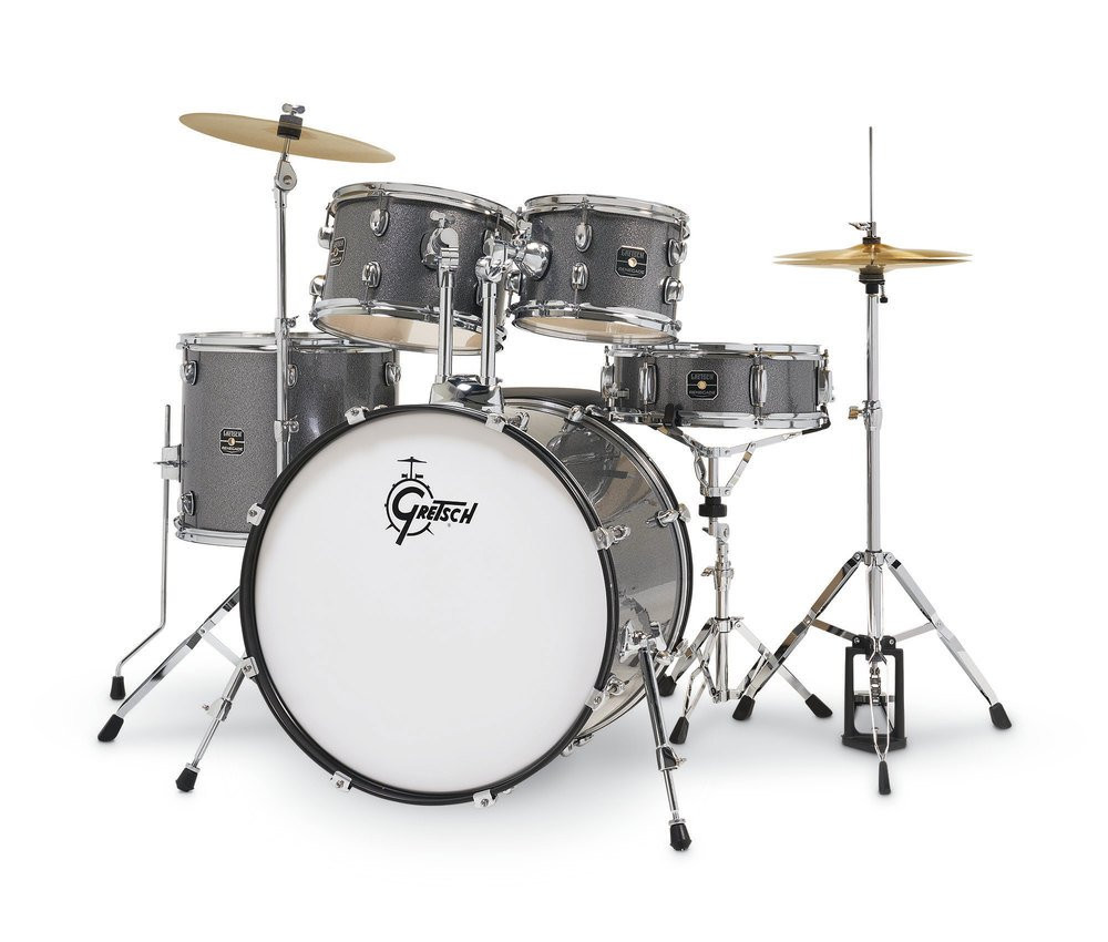 Gretsch Renegade 22" Acoustic Drum Kit in Grey Sparkle - Image 5