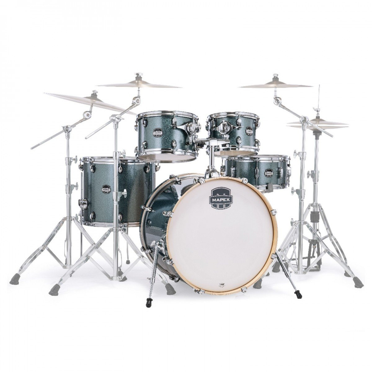 Mapex Mars Birch 22" Rock Acoustic Drum Kit in Twilight Sparkle - Image 5