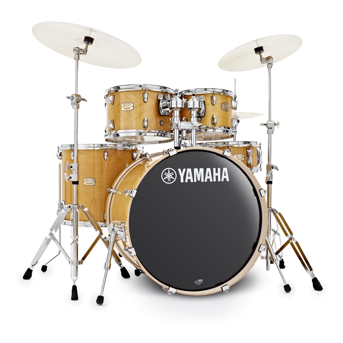 Yamaha Stage Custom 22 5 Piece Shell Pack w Hardware Natural Wood