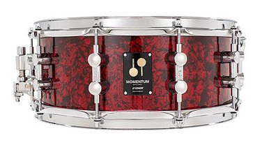 Sonor Momentum Snare Drum in Red Pearl (Beech, 14x6.5)