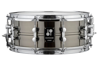Sonor Kompressor 14x5.75 Brass Snare Drum, Black Nickel Plated