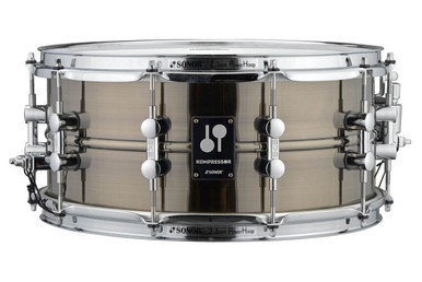 Sonor Kompressor 14x6.5 Brass Snare Drum, Black Nickel Plated