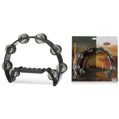 Stagg Cutaway Tambourine 16 Jing Black