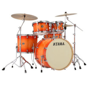 Tama Superstar Classic Maple 22" 5-piece Acoustic Shell Pack in Tangerine Lacquer Burst