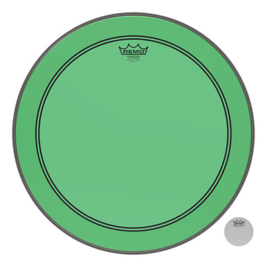 Remo Powerstroke 3 Colortone Bass Drum Head - Green - 20"