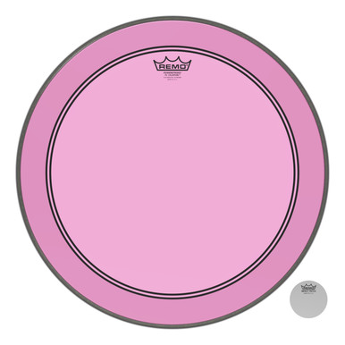 Remo Powerstroke 3 Colortone Bass Drum Head - Pink - 20"