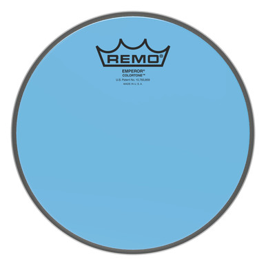 Remo Emperor Colortone Batter Drum Head - Blue - 8"