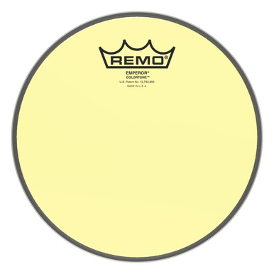 Remo Emperor Colortone Batter Drum Head - Yellow - 8"