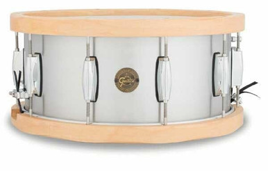 Gretsch Gold Series 14x6.5 Aluminium Snare Drum with Wood Hoops