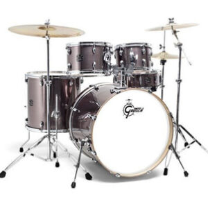 Gretsch Energy 22" Acoustic Drum Kit in Grey Steel