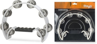 Stagg Cutaway Tambourine 16 Jing white