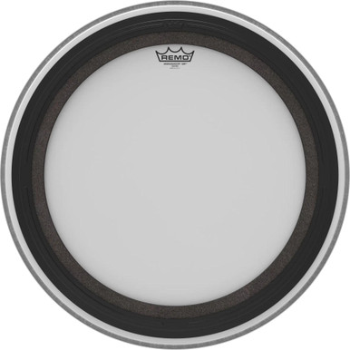 Remo, Ambassador SMT Coated Kick Ebony Drumhead, 22"