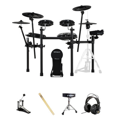 Roland TD316 Kit with Throne, Pedal, Headphones, Sticks, Hi Hat Stand