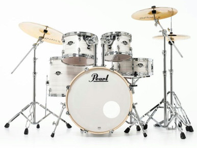Pearl Export 20" Acoustic Drum Kit in Slipstream White