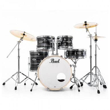 Pearl Export 22" Acoustic Drum Kit in Graphite Silver Twist