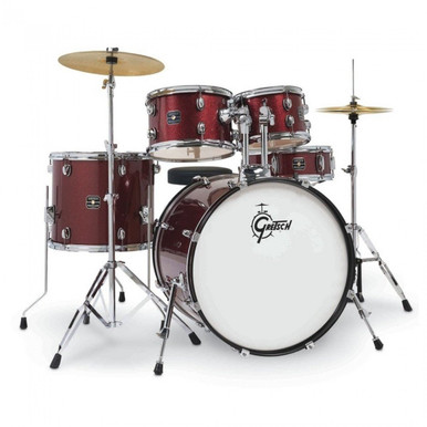 Gretsch Renegade 22" Acoustic Drum Kit in Ruby Sparkle