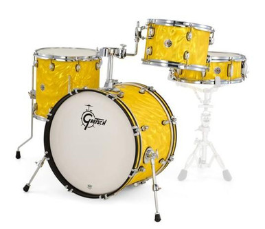 Gretsch Catalina Club Acoustic Drum Kit in Yellow Satin Flame