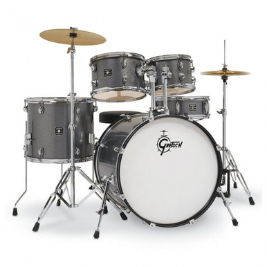 Gretsch Renegade 22" Acoustic Drum Kit in Grey Sparkle