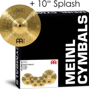 Meinl HCS Cymbal Set 14" Hi-hats, 16" Crash & 20" Ride + 10" Splash