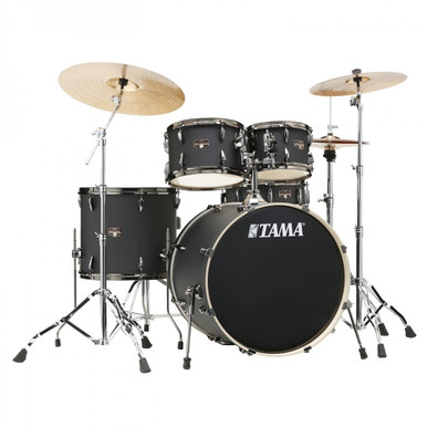 Tama Imperialstar 22" Acoustic Drum Kit in Blacked Out Black inc Hardware