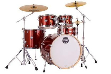 Mapex Mars Birch 22" Rock Acoustic Shell Pack in Orange Sparkle