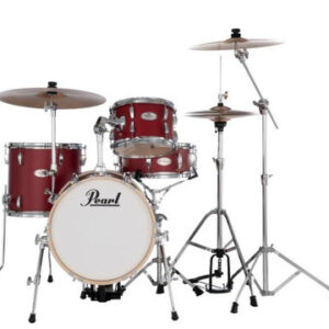 Pearl Midtown Compact 16" Acoustic Drum Kit in Matte Red