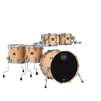 Mapex Saturn VI Studioease 22" 5 Piece Acoustic Shell Pack in Exotic Natural Maple