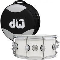 DW Design Series 14" x 6" Snare Drum White Gloss & Case