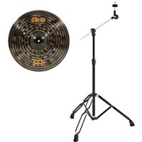 Meinl 17" Classics Custom Dark Crash Cymbal & Boom Arm Stand Black