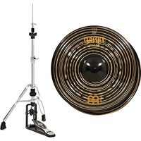 Meinl Classics Custom Dark 14" Heavy Hi-Hats & Heavy Duty Two-Leg Hi-Hat Stand