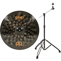 Meinl Classics Custom Dark 21 Crash Cymbal & Boom Arm Stand Black