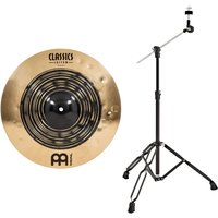 Meinl Classics Custom Dual 16 Crash Cymbal & Boom Arm Stand Black