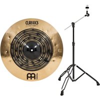 Meinl Classics Custom Dual 18 Crash Cymbal & Boom Arm Stand Black