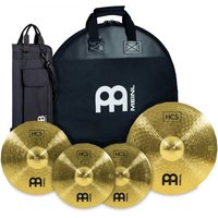 Meinl HCS Cymbal Set Plus Cymbal & Stick Bag Bundle
