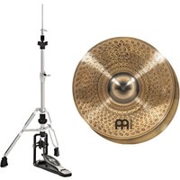 Meinl Pure Alloy Custom 14" Medium Thin Hi-Hats & Heavy Duty Two-Leg Hi-Hat Stand