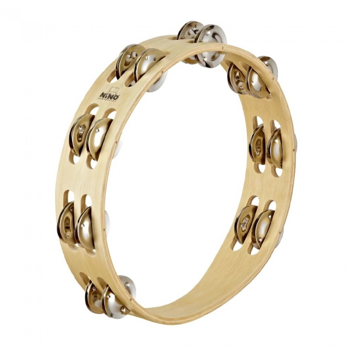 Nino by Meinl 10 Wood Tambourine Double Row